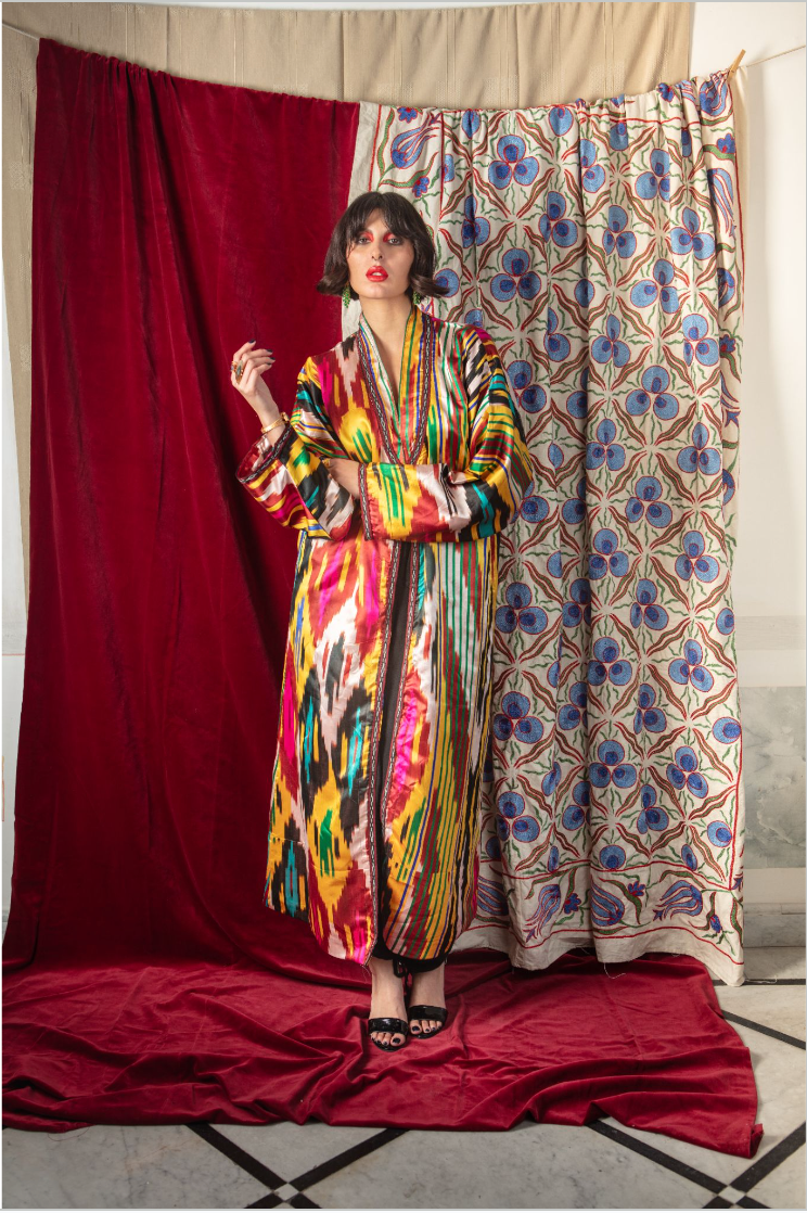 Uzbek silk Kaftan